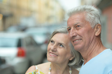 Beautiful elderly couple