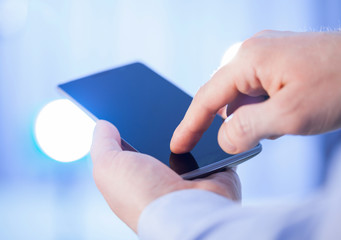 Businessman using a cellphone
