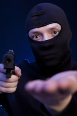 Man holding gun