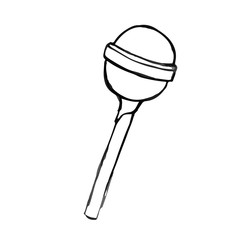 Chupa Chups doodle illustration, hand drawn
