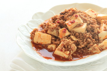 Chinese food, Mapo tofu mince pork spicy