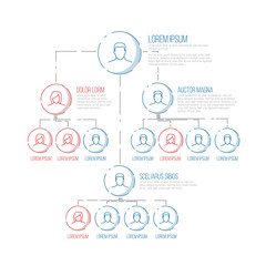 Company hierarchy diagram template