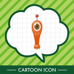 monster cartoon theme elements vector,eps