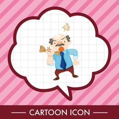 Office workers angry theme elements