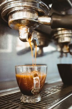 Close up of a coffee machine