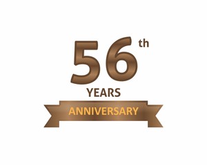 56 Years Anniversary Logo