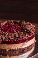 Chocolate and cherry cake