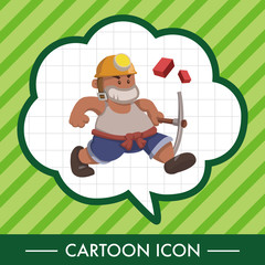 people theme worker elements vector,eps