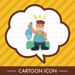 people theme fisher elements vector,eps