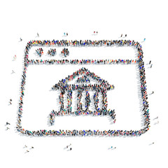 people  ancient building icon