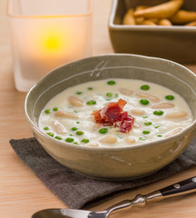 White bean and peas soup