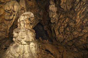 geological formation in cave
