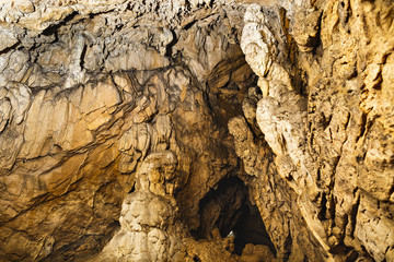 geological formation in cave