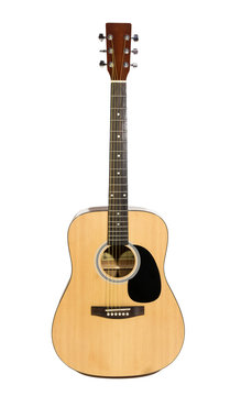 Guitarra ac&uacute;stica aislada