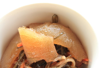 japanese new year food, simmered fish roe Kazunoko and squid