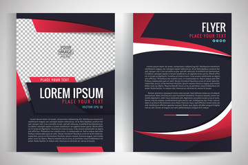 Abstract vector modern flyers brochure / annual report /design templates / stationery with white background in size a4