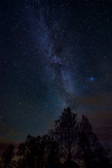 Fototapeta na wymiar Night sky landscape