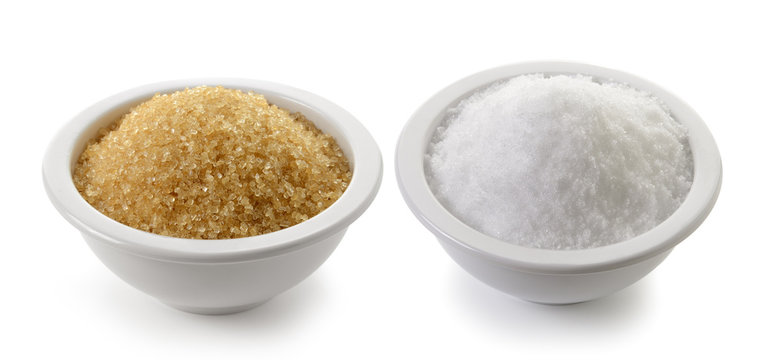 Sea Salt And Sugar In A Cup