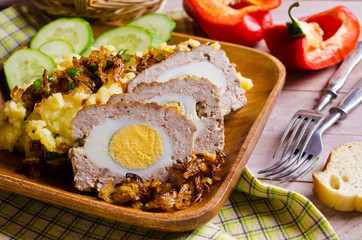 Meat Loaf with egg