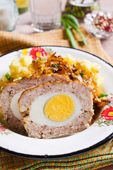 Meat Loaf with egg