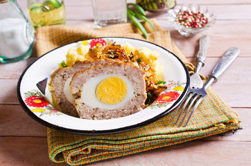 Meat Loaf with egg