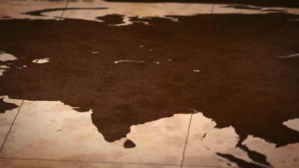 Old paper World Map, Macro, Center Asia. - Powered by Adobe
