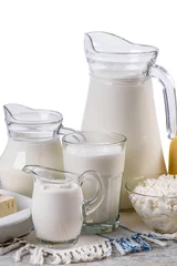 Papier Peint photo Produits laitiers Set from dairy products