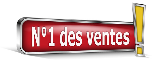 N&deg;1 des ventes sur panneau rouge