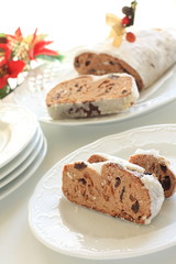 German food, dried fruit stollen