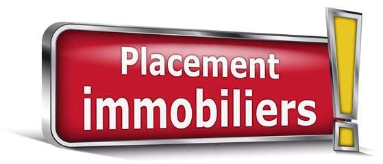 Fototapeta premium Placement immobiliers sur panneau rouge
