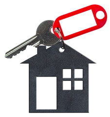  porte-clé maison et étiquette