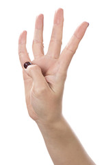 Hand Sign Four 