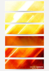 Abstract banners. Vector collection