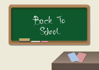 Back to School Classroom Vector Illustration