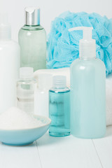 Spa Kit. Shampoo, Soap Bar And Liquid. Shower Gel. Aromatherapy