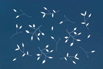 hand drawn petals - elegant greeting card