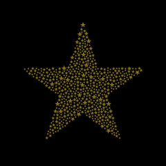 Golden star symbol