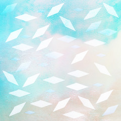 Obraz premium rhombus shape on textured background - illustration - pastel ton
