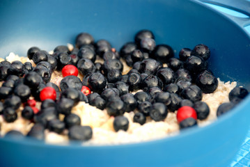 Oatmeal with blueberry