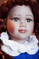 Porcelain doll face