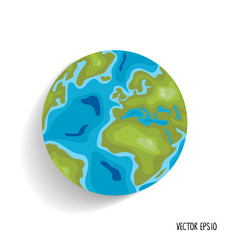 Earth. Vector illustration.