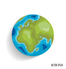 Earth. Vector illustration.
