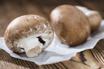 Fresh Mushrooms (selective focus)