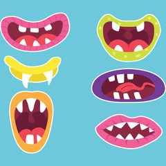 Obraz premium Cute Monster Mouth