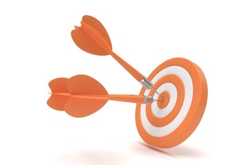 Three arrows darts in center.