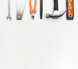 Tools over a blank panel