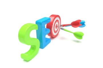 SEO concept. 3D illustration.