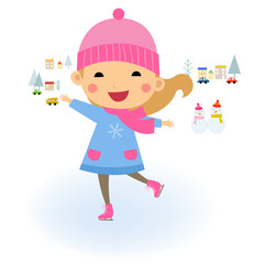 Ice Skating Girl