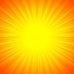 Shiny sunbeams, sunrays, abstract summer lights background.