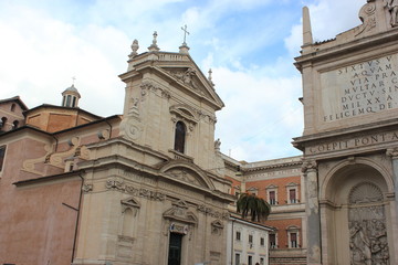Fototapeta na wymiar Rom: Die berühmte Kirche Santa Maria della Vittoria (Italien)
